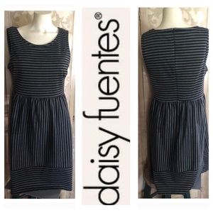 Gray Stripe Dress